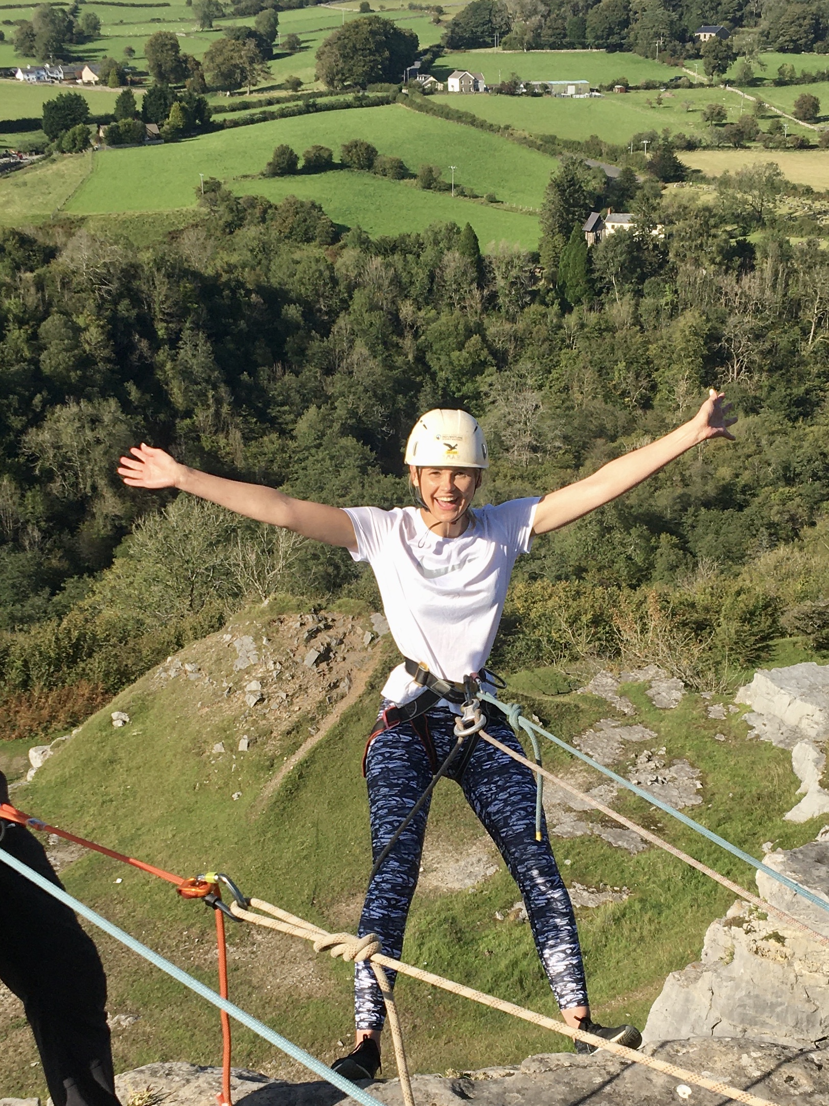 on the high ropes course at the site centre