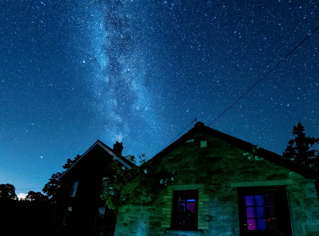 Night sky over the Brecon Beacons / Bannau Brycheiniog dark sky reserve