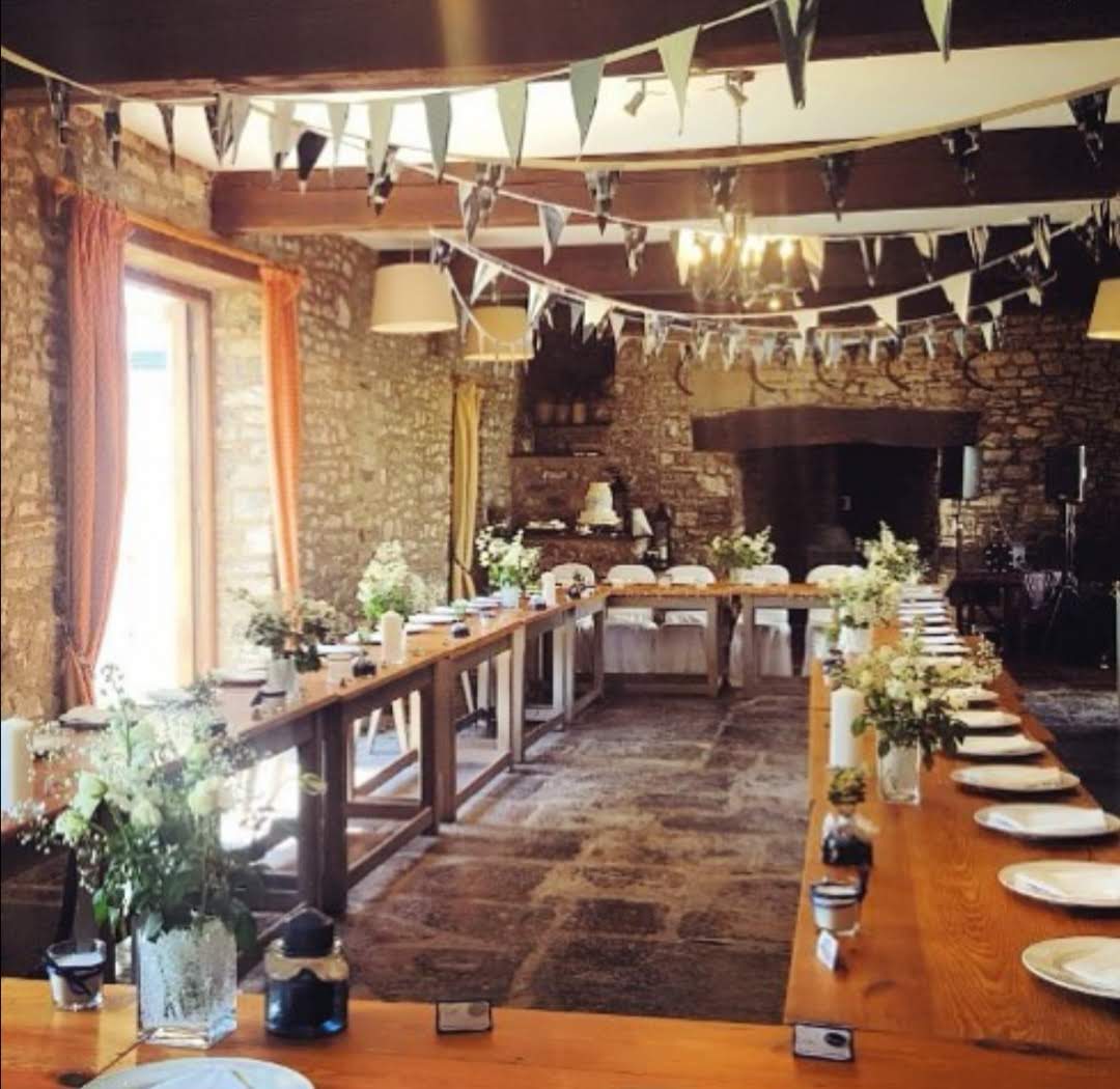 table dressed for a wedding