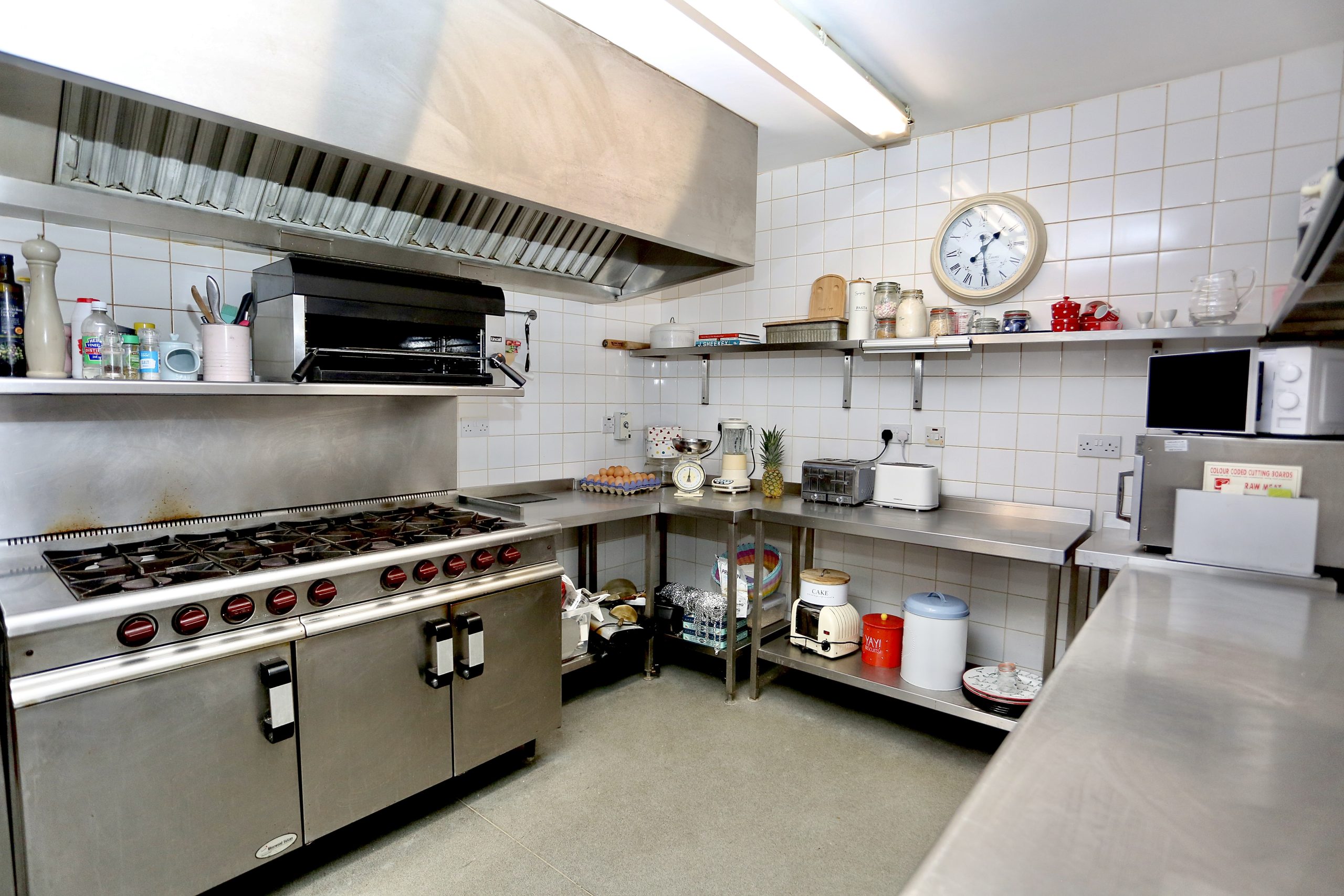 Well appinted kitchen great for large party catering at Ty croeso