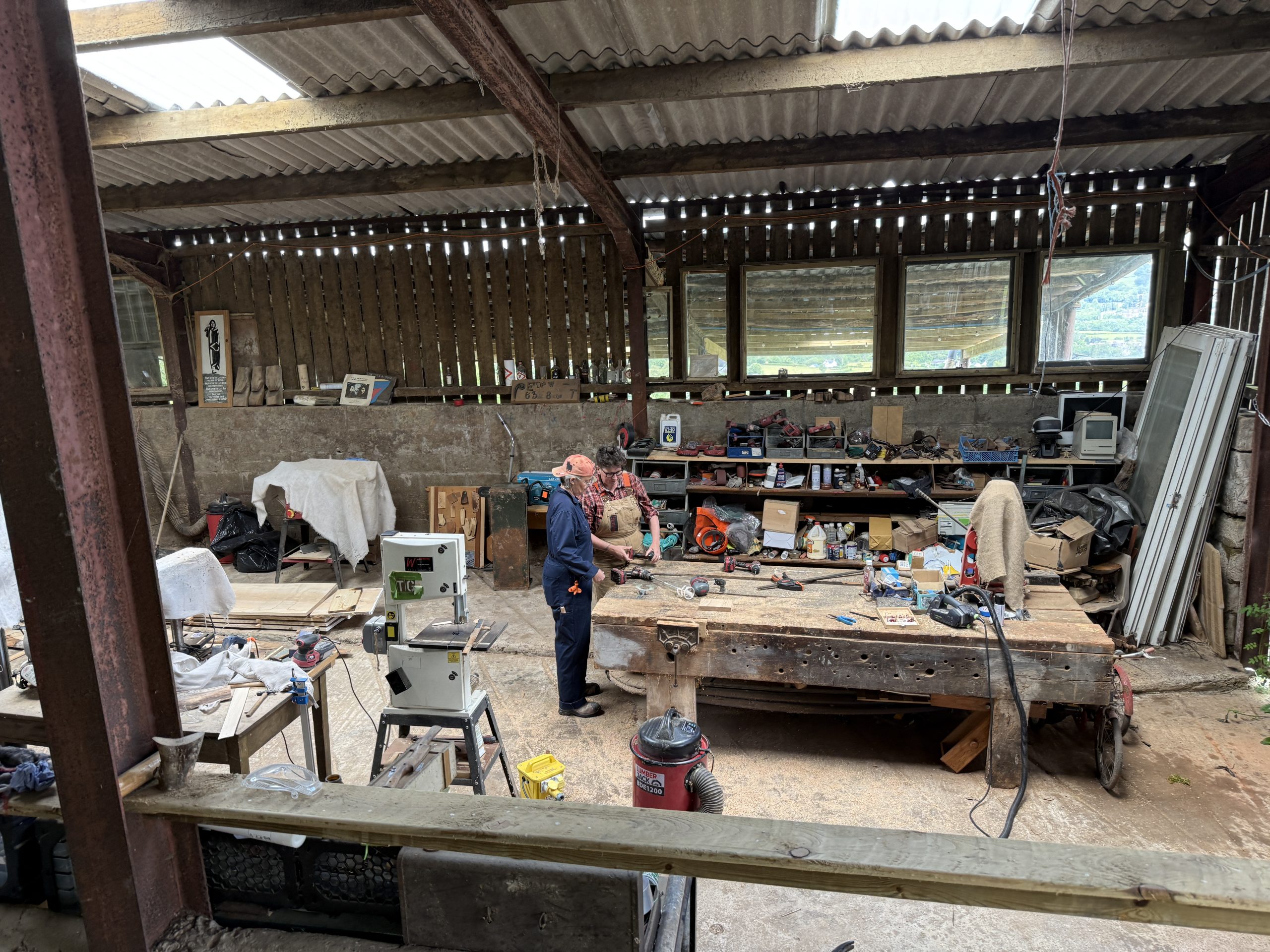Craftsmanship and woodwork training at ToolBox Tan near Crickhowell