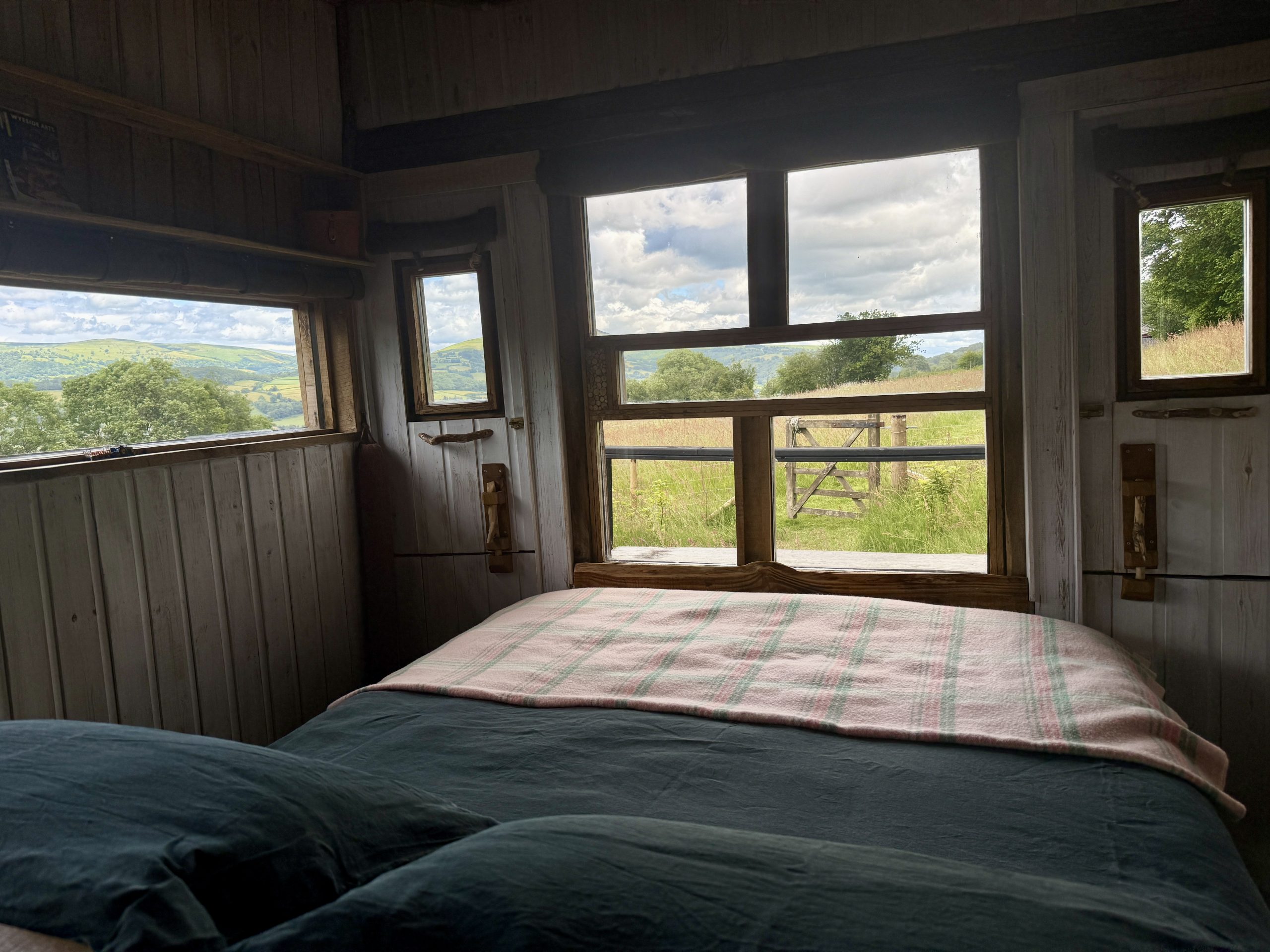 Handcrafted off-grid accommodation at Caban Tarren in Bannau Brycheiniog