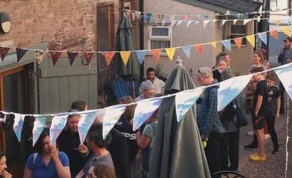 An event showing the great attendance at Talgarth Mill