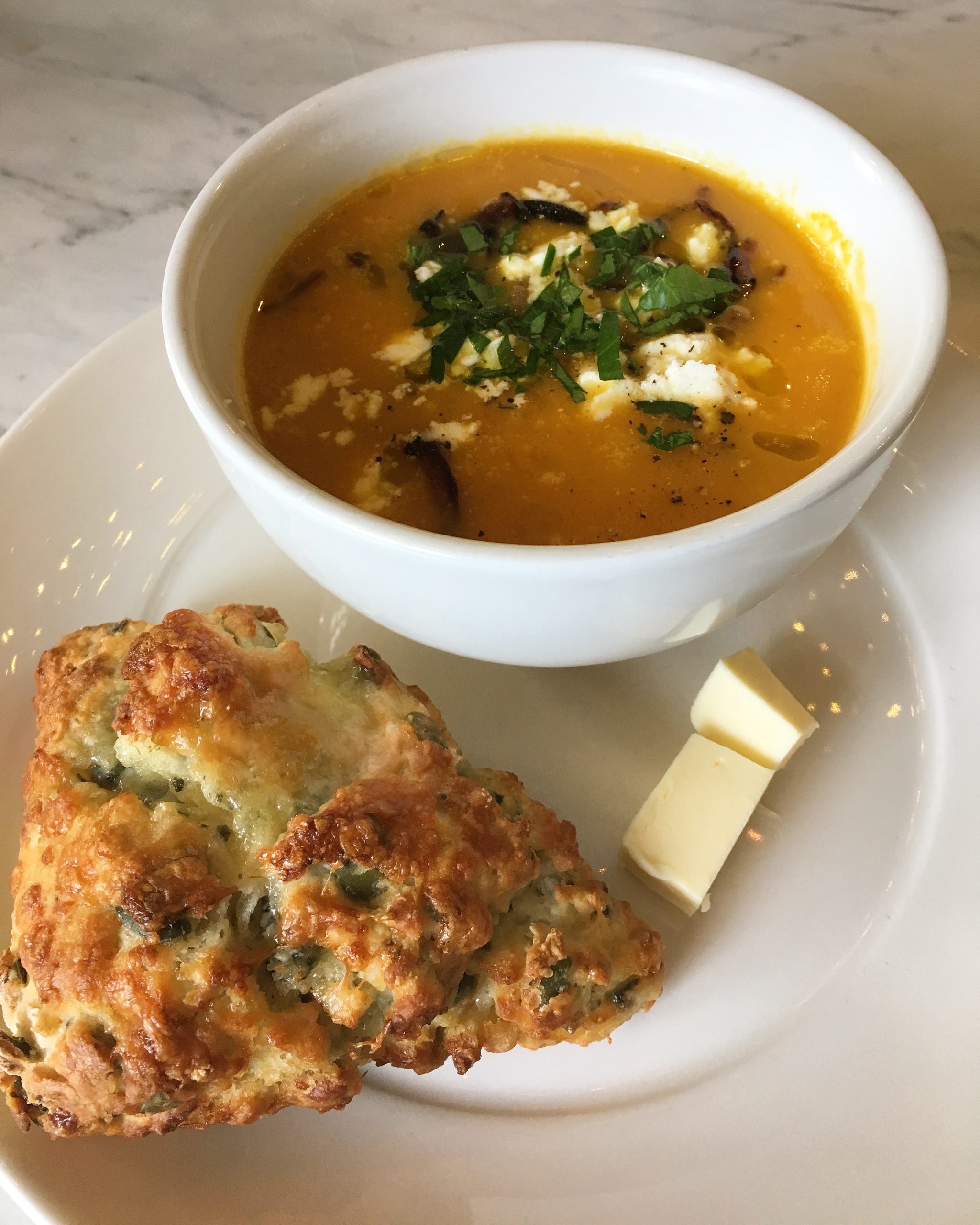 Fresh seasonal food served at The Kitchen at the Chapel