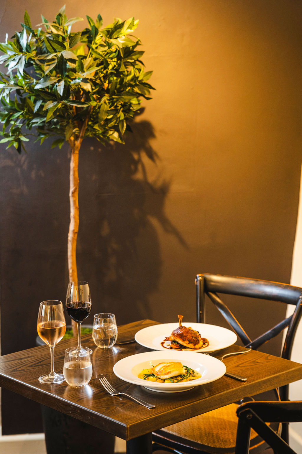 Michelin-starred dining at The Walnut Tree near Bannau Brycheiniog