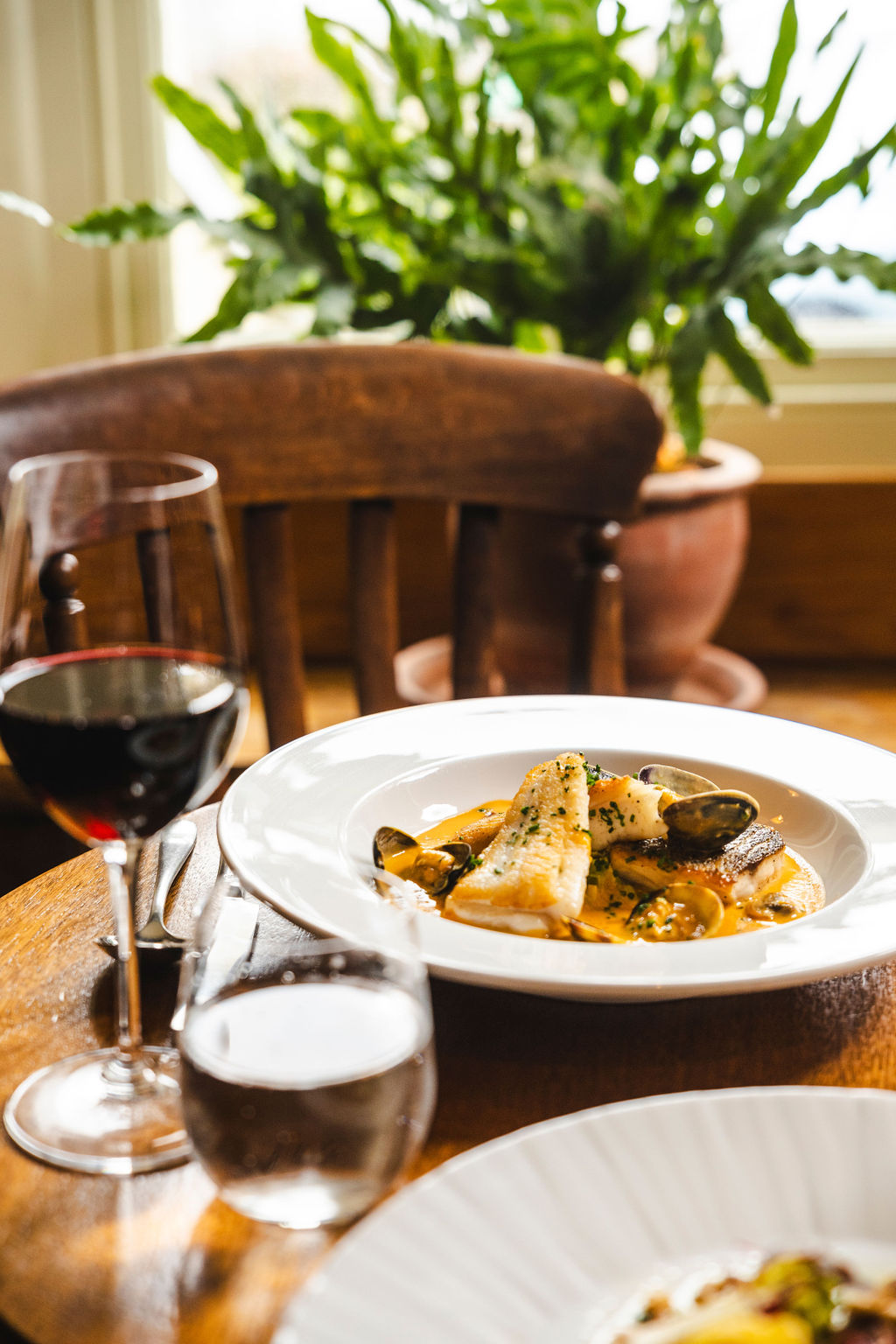 Michelin-starred dining at The Walnut Tree near Bannau Brycheiniog