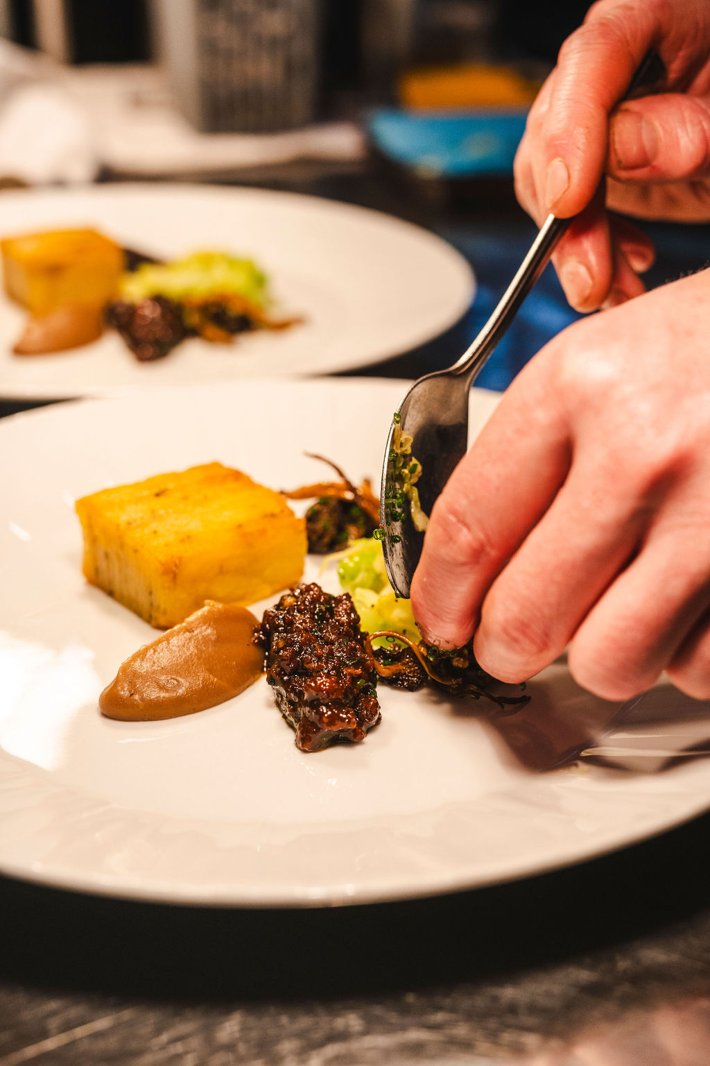 Locally sourced seasonal cuisine at The Walnut Tree restaurant
